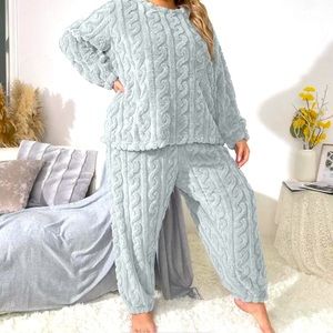 Women’s Comfy Teddy Bear Blanket PJs New 2XL